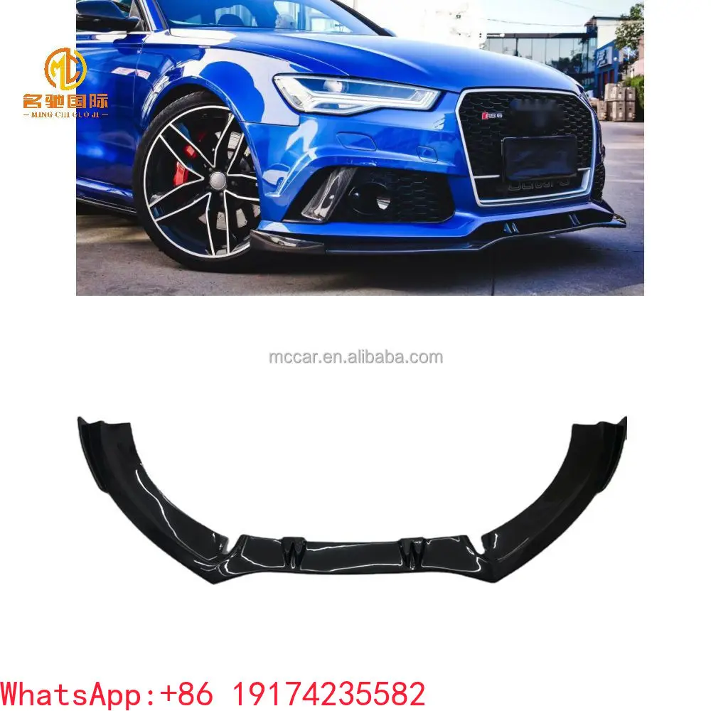 

Carbon Fiber Car Bumper Front Lip for A-u-d-i RS6 C7
