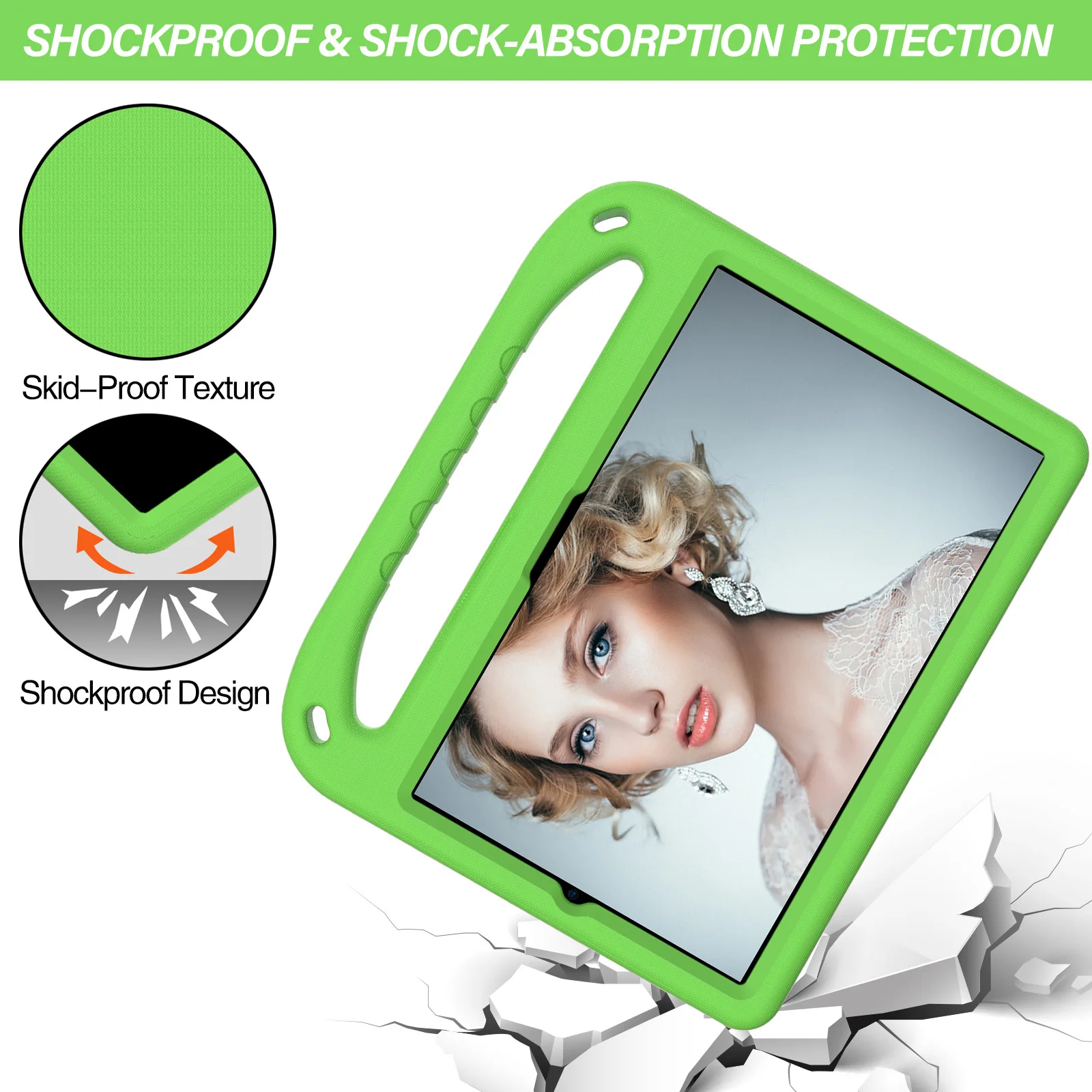 For Samsung Galaxy Tab A8 Case X200 Shockproof Eva Kids Cover For Tab A9 X110 A7 T500 S9 S8 S7 Plus S6 Lite P610 T220 X710 T290