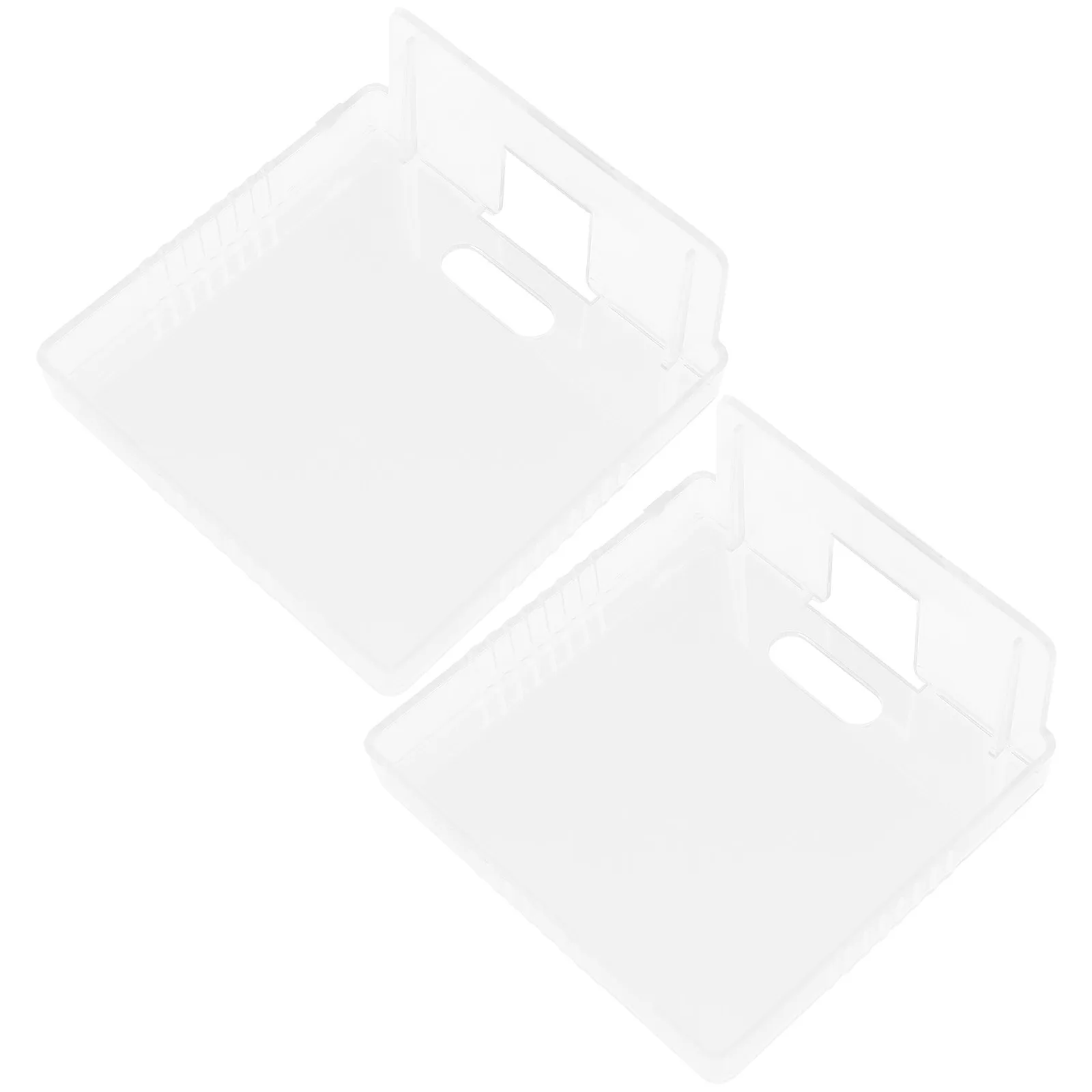 2Pcs Sturdy No Screw Wall Shelf Transparent Baby Monitor Stand Security Camera Mount Router Holder Wall Mount Shelf for Bedroom