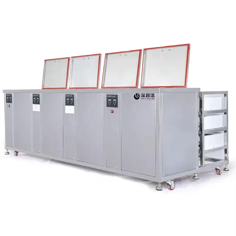 YG Customized 4tanks Multi Tanks Auto Lift PLC Control Oil Ultrasonic Cleaner Machine Professional Digital Heated Pcb Ultrasonic