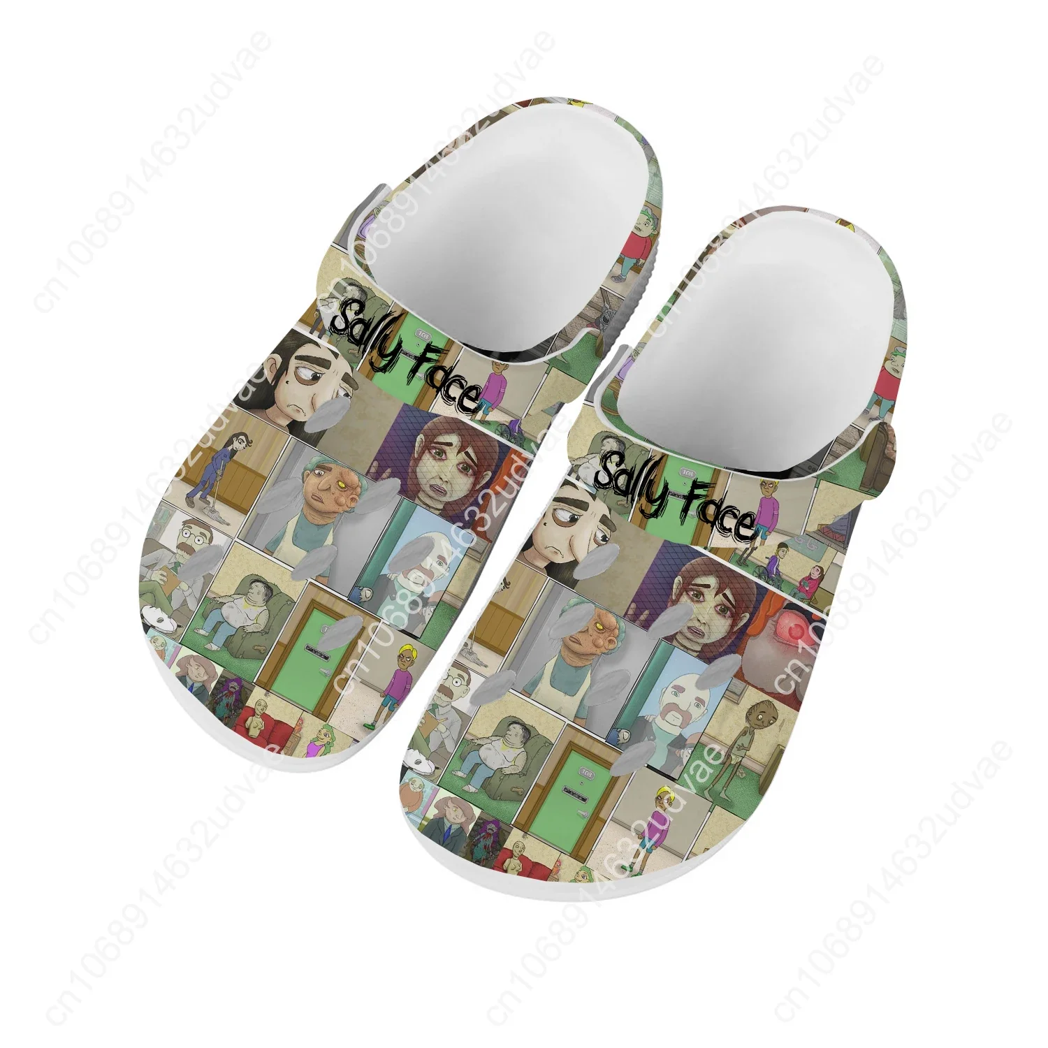 Sally Face Sandalias Hombres Mujeres Adolescente Moda Zapatos de agua Juegos populares Jardín Transpirable Confort Playa Zapatillas personalizadas