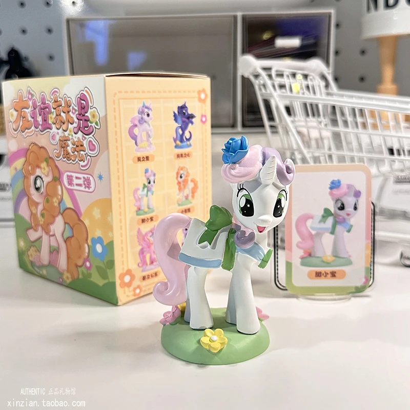 Anime My Little Pony Twilight Sparkle Rainbow Dash Applejack Kawaii Doll Toy Figurki akcji Model Ozdoby Prezent urodzinowy dla dzieci