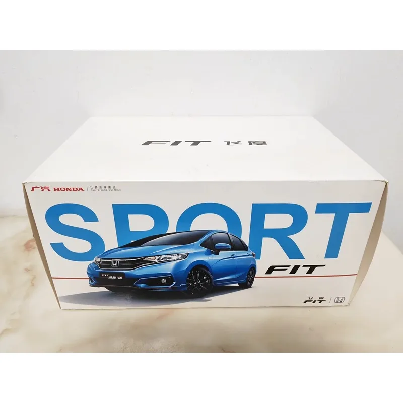 Diecast 1:18 Schaal Originele Guangqi HONDA FIT 3e Generatie 2018 Legering Model Auto Collectible Toy Gift Souvenir Display Ornament