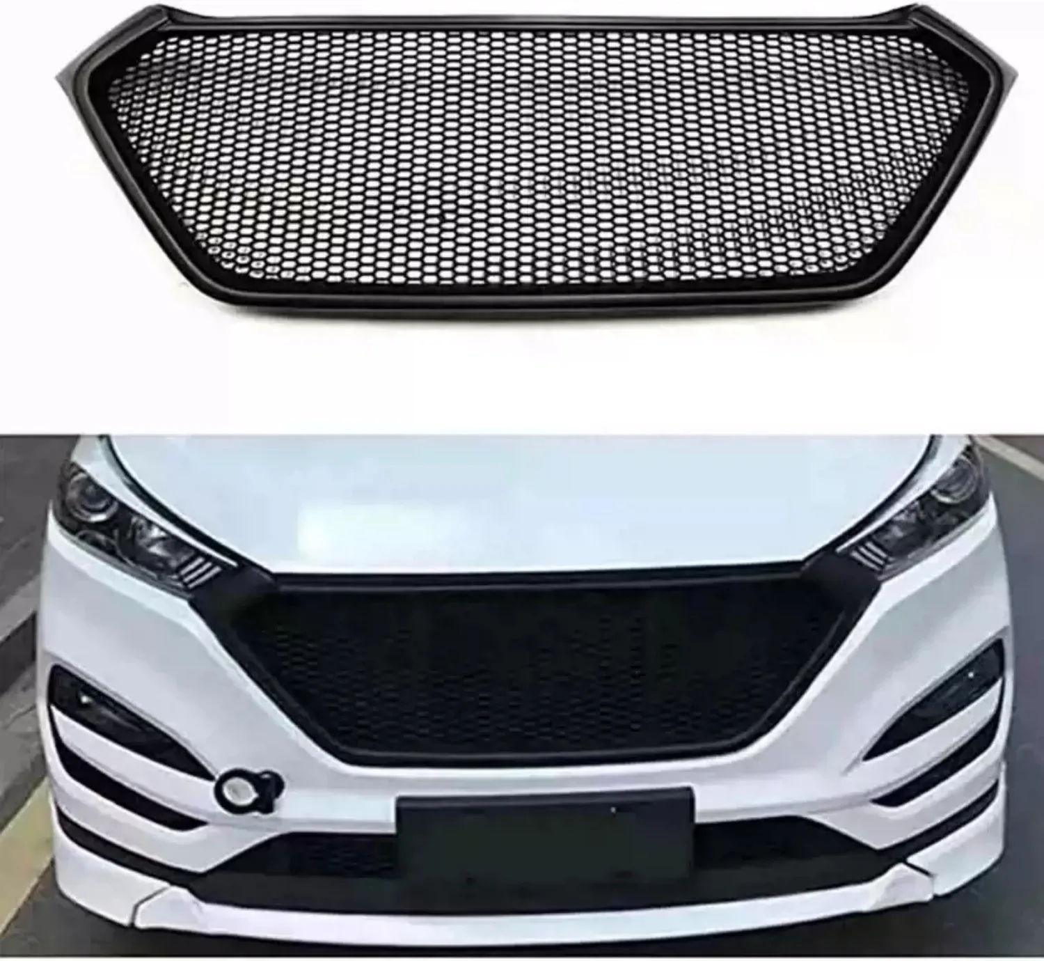 Car Racing Grills for Hyundai Tucson 2018 Front Bumper Grill Mask Radiator Grille