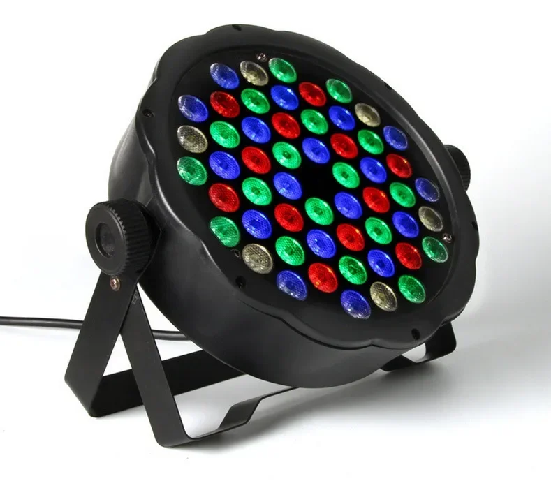 LED Par Light  54*1W  Sound Activated DMX 512 LED Uplights Stage Lighting Effect Light Fast Shippingfor Party KTV Holiday Bar