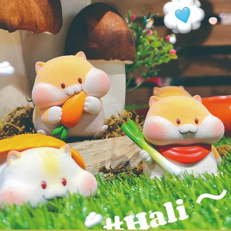 Authentic Hamster Hali's Daily Blind Box Trendy Handmade Cute Cartoon Doll Desktop Ornament Children's Toy Gift