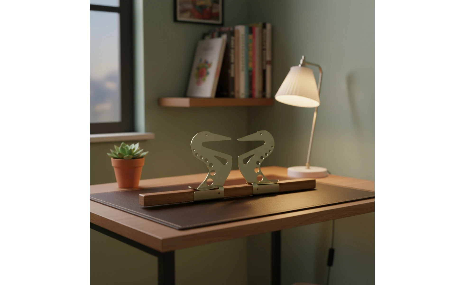 Artist Hand Rest Bridge Adjustable Artist Bridge Hand Rest Art Supply Curved Metal Clamp Brackets for Artists, Drawing