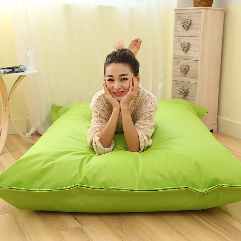 Sofá Tatami para sala de estar al aire libre, silla inflable sin relleno, tela Oxford, Chaise Longue, futón