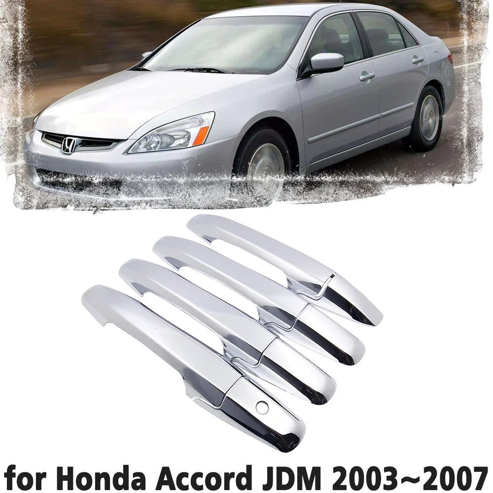 Luxury chrome door handle cover trim protection cover for Honda Accord JDM 2003 2004 2005 2006 2007 Car accessory sticker