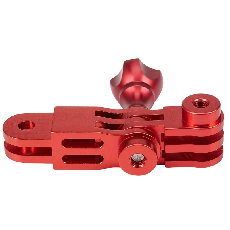 CNC Aluminium Alloy Three-Way Pivot Arm Mount Adapter For GOPRO Hero 1 2 3 3+ 4 5 Session/For XIAOMI Yi/SJ/Gitup Sport Camera