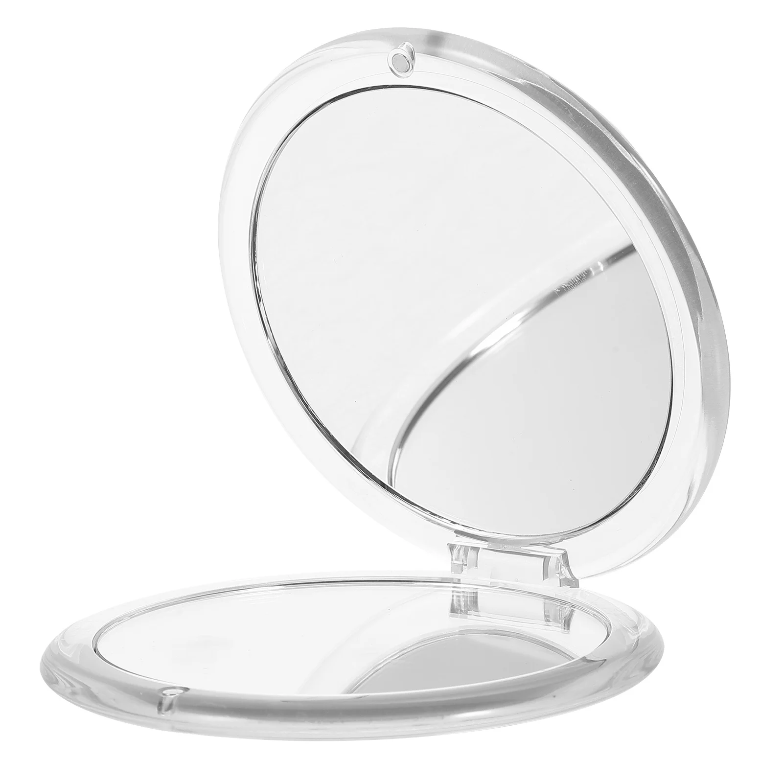 ポータブル折りたたみコンパクトミラー軽量ミニラウンドメイクアップミラー財布ポケット旅行ギフト女性用ブライダルシャワー