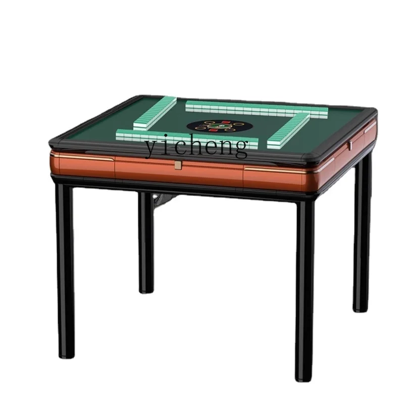 

Zc Automatic Household Mahjong Machine Dining Table Dual-Use Bass Mahjong Table Four-Mouth Machine