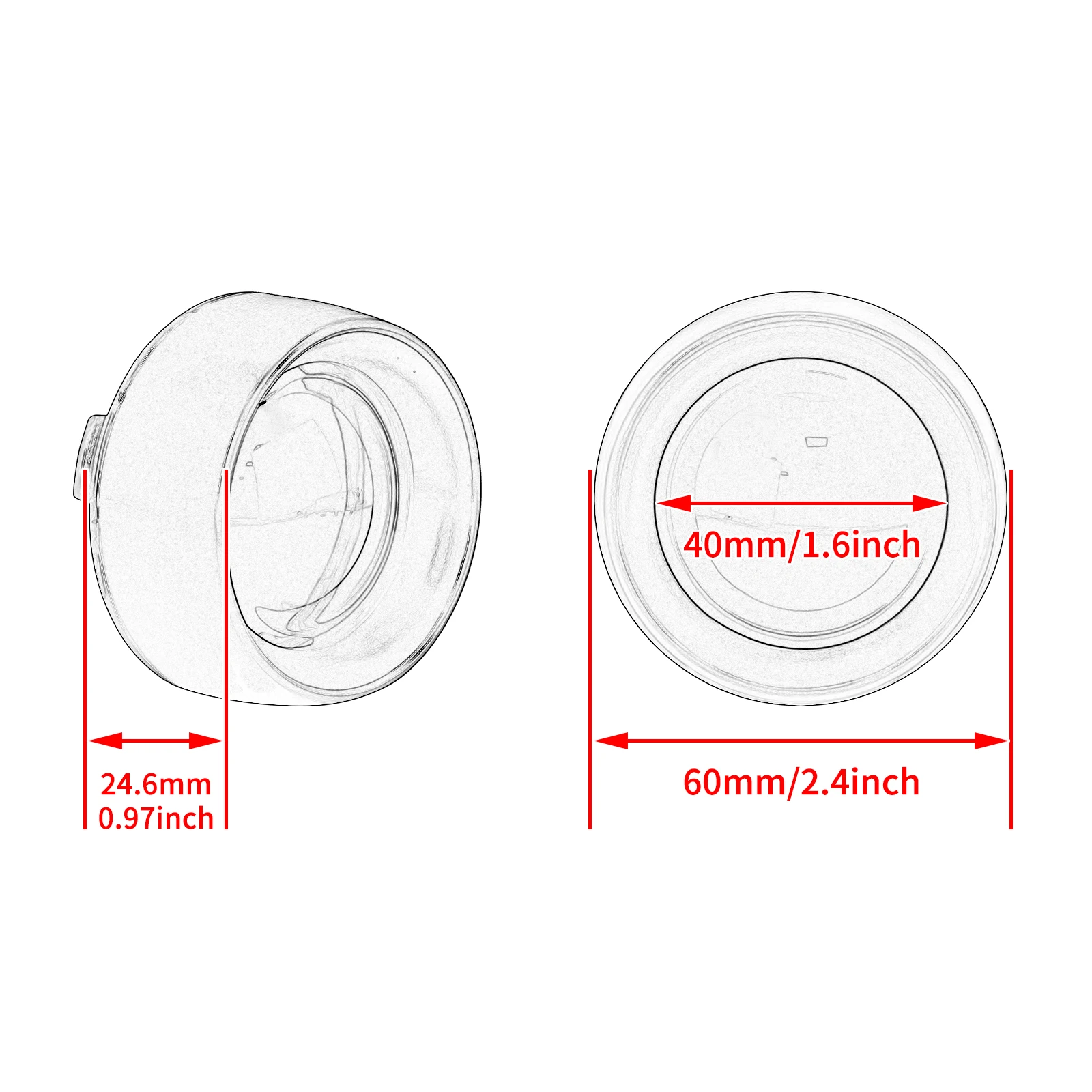 Motorcycle Visor Style Turn Signal Light Ring Bezel Lens Black/Chrome For Harley Dyna Touring Street Glide Softail Sportster XL
