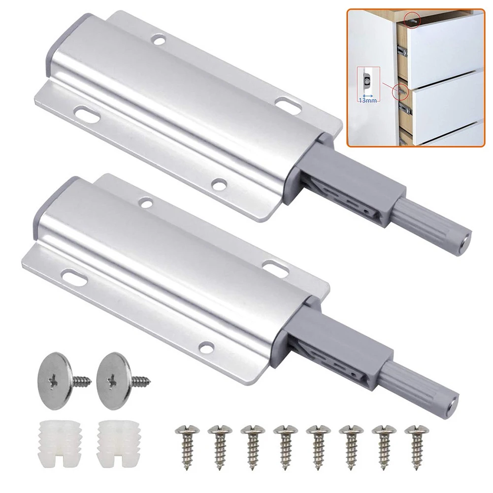 Cabinet Latch Door Cupboard Push To Open System Damper Buffer Catch With Screws 9.5 X 4.5 X 1.5 Cm Furniture Hardware