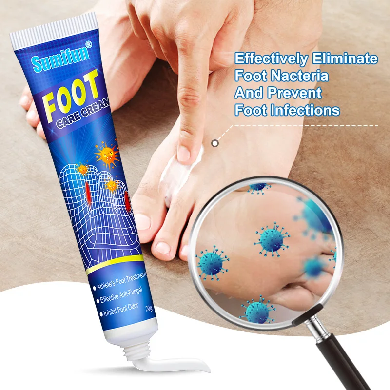 네일 Foot Care Tools KanyeHB Foot Ointment Feet Odor Care Cream Feet Skin Topical Cream Masajeador De Pies علاج الاسترخاء