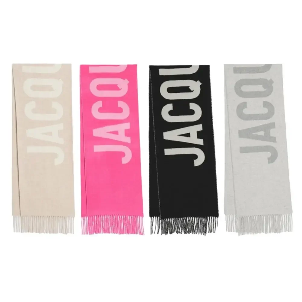 2024 Fashion Autumn/Winter LUXURY Brand 100% Wool Scarf Men Women Tassel Shawl Warm Scarf Brand Factory Direct Sales Shipping