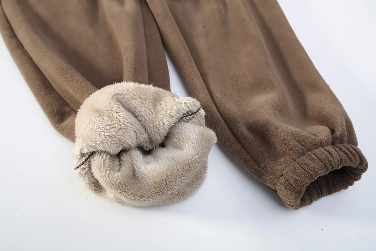 Pantaloni foderati in pile da uomo Pantaloni invernali termici Pantaloni sportivi Sherpa spessi Pantaloni sportivi di grandi dimensioni 8XL Caldi casual