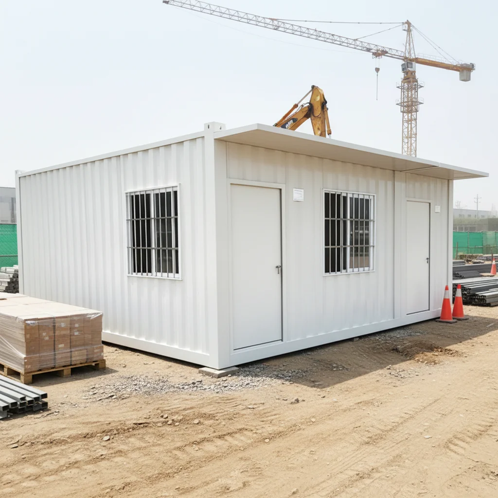 Portable Flat Pack Mobile Living Prefab Container House with Modern Design for Office Building & Home Office Use