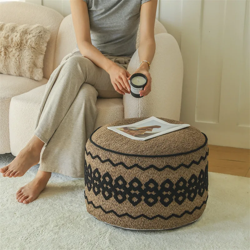Round  s eat pier living room shoe change stool tatami seat cushion carpet embroidered se at pier futon sea t pier wholesale