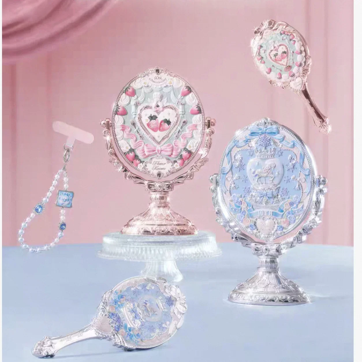 Flower Knows10th Anniversary Premium Pearl Exquisite Elegant Metal Heavy-Duty Little Chanel-Style Pendant Make