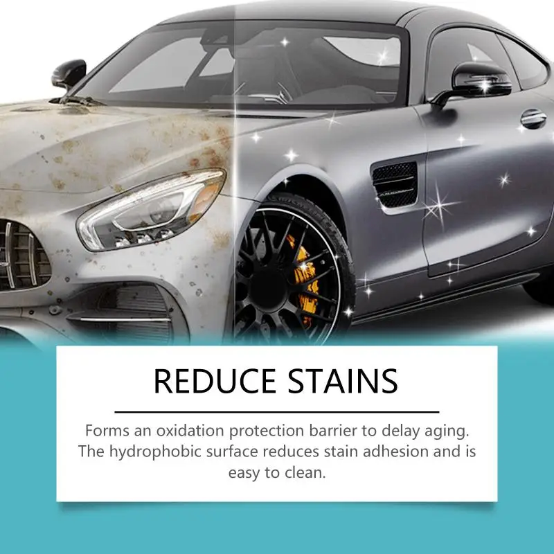 Ceramic Car Coating Agent 100ml High Gloss Hydrophobic Protection for Paint Polishing Auto Cleaning Solution