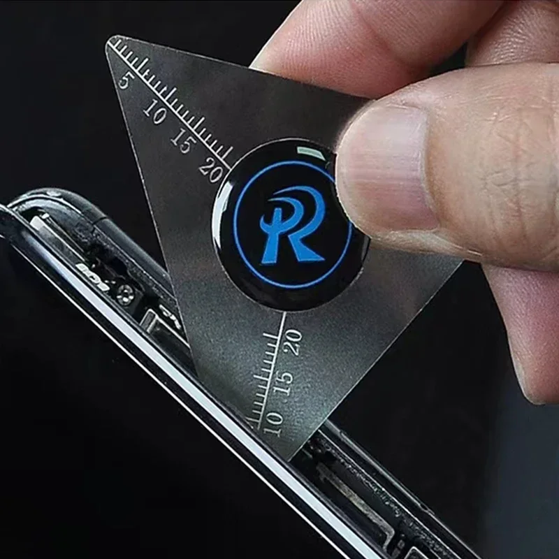 Barra de palanca de acero inoxidable flexible ultra delgada de 0.1mm, tarjeta de apertura para reparación de móviles, espátula 4