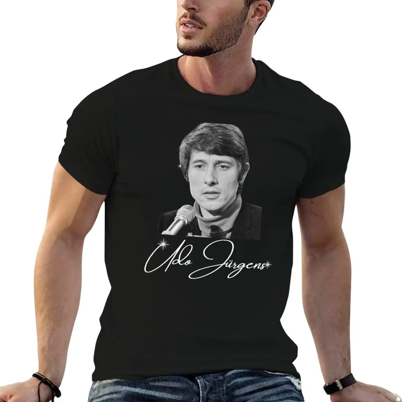 Camiseta con estampado de Udo Jürgens - Rip Udo Jürgens - Descansa en paz - Aber Bitte Mit Sahne