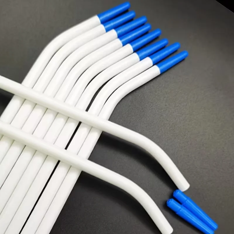 Disposable Dental Curved Suction Tips | Efficient Saliva Suction • Sterile & Safe