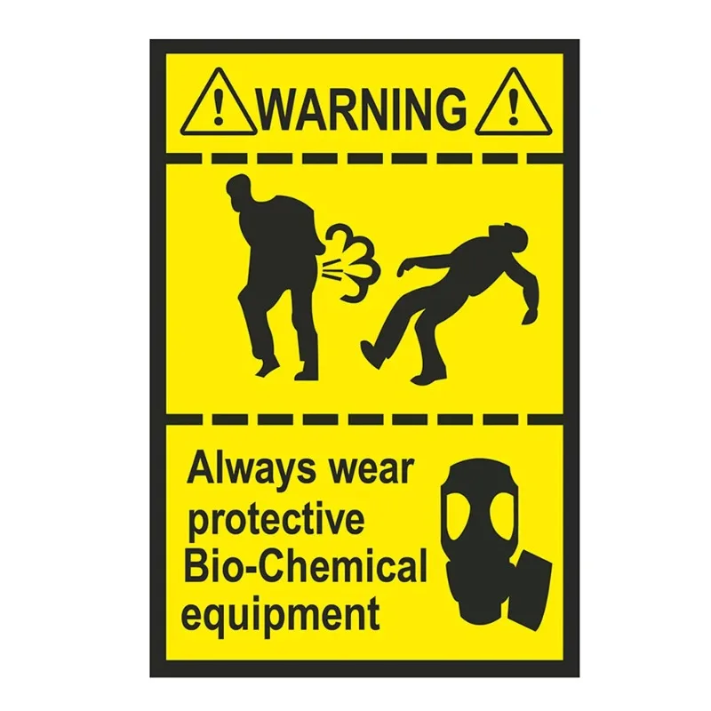 Self-adhesive Decal For Biohazard Danger Sign Car Sticker Waterproof Auto Decors on Bumper Rear Window 13/17CM PVC KK