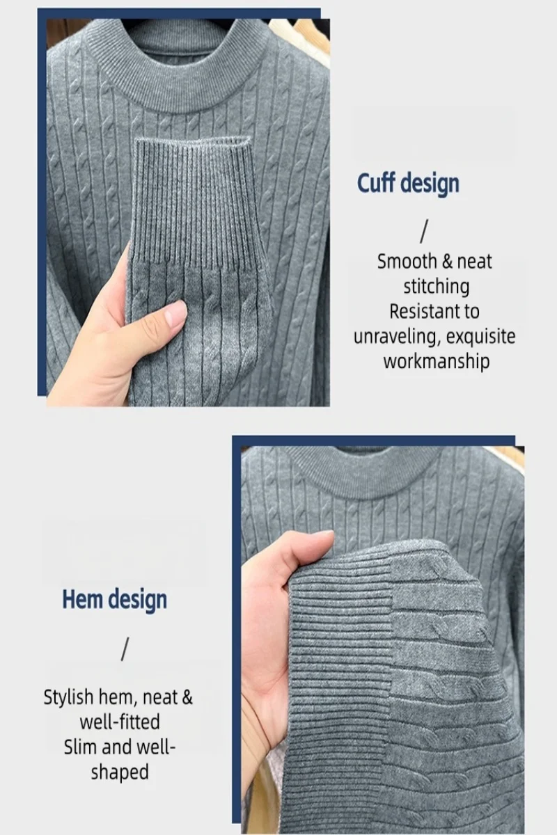 Neuer Winter-Pullover der Modemarke aus Samt, warm und bequem, Herrenbekleidung, Original-Welpen-Stickerei, koreanische Version, Pullover – Detail 4