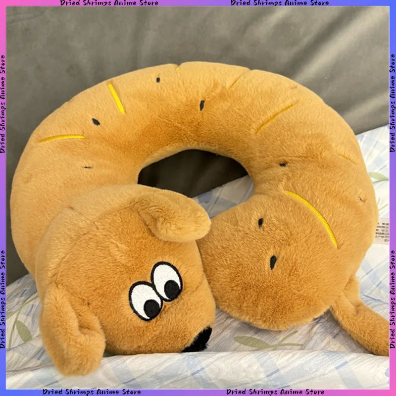 

30CM Cute Meat Pine Puppy Neck Pillow Plush Doll Bedroom Decoration Dog Trendy Toys Sleeping Companion Pillow Girl Birthday Gift