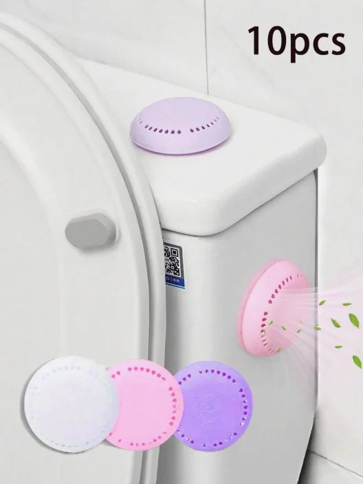 10 Pcs Air Freshener with Box, Home Car Wardrobe Deodorizer, Pet Friendly Solid Gel Paste, No Drill Fragrance Diffuser Stickers