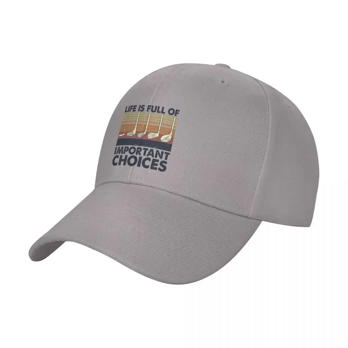 Golf - Life is Full of Important Choices Cap baseball cap Snap back hat Anime hat mens tennis Women's