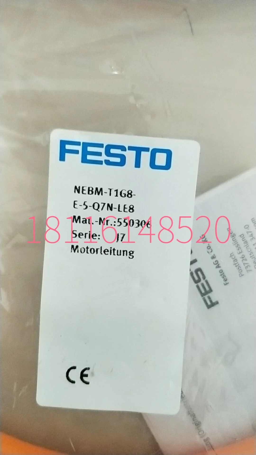 

FESTO FESTO Motor Cable NEBM-T1G8-E-5-Q7N-LE8 550306 In Stock