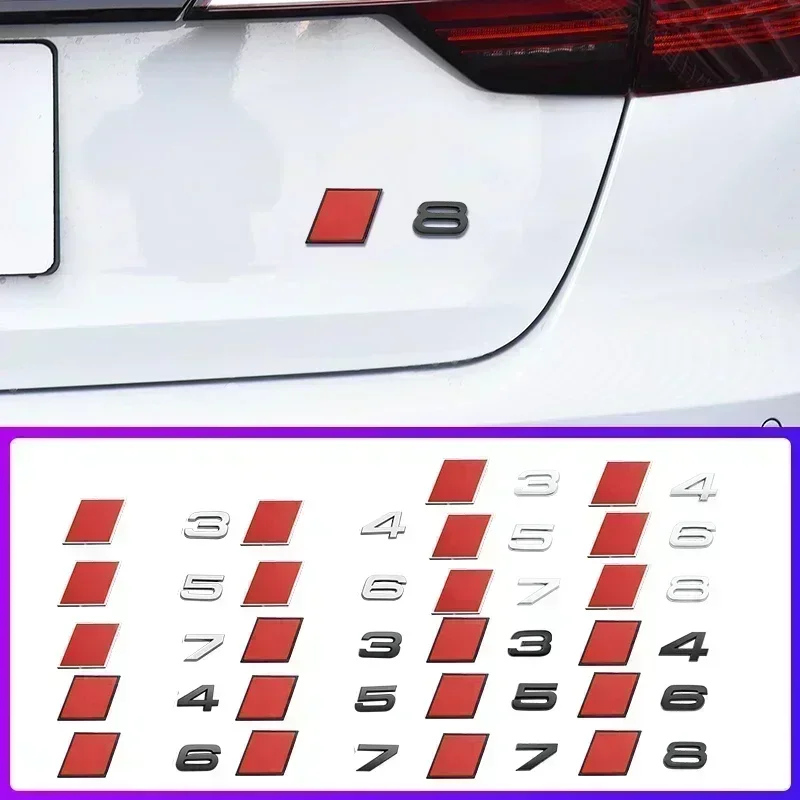 

Автомобильный ABS задний багажник, эмблема с логотипом, наклейка для audi Sline S3 S4 S5 S6 S7 S8 RS3 RS5 RS7 SQ5 SQ7, буквенный номер, эмблема Sport