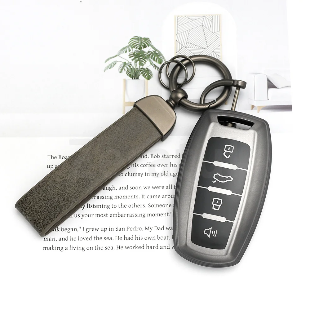 Auto Keychain Gun Grey TPU Keyless For Haval H2S F5 F7 F7X F7H H6 H7 H9 H4 Hover Dargo Jolion Remote Keyless Car Key Case Cover