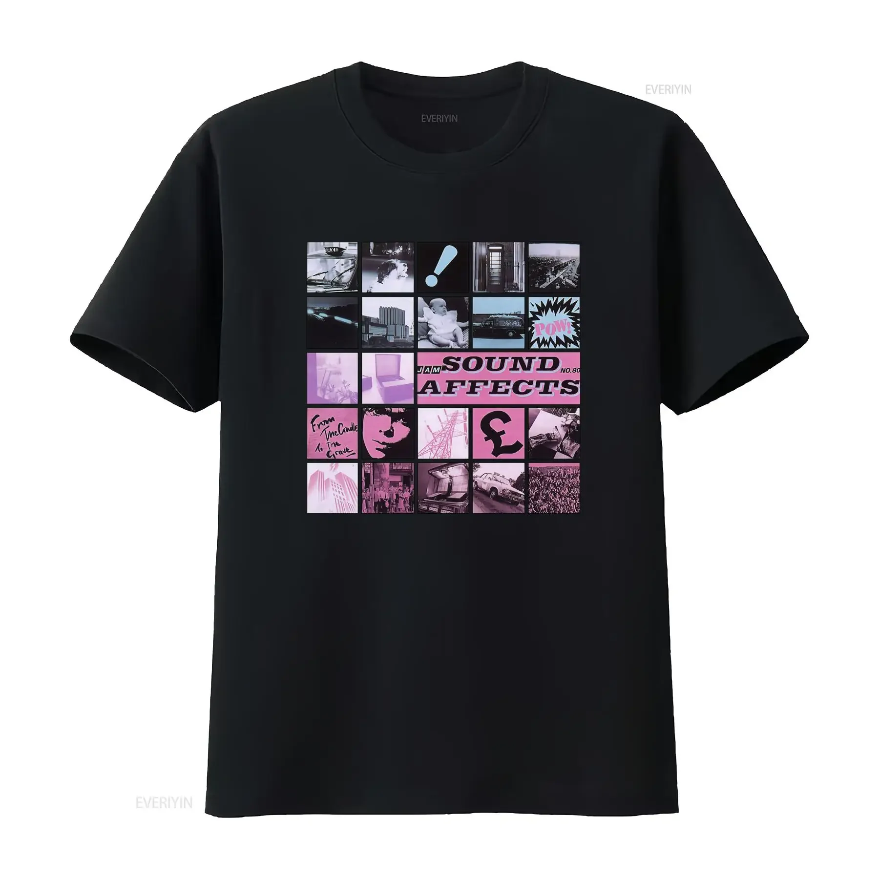 the Jam Sound Affects Music T Shirt Paul Weller Retro Pop Art Design  vintage Washed Stretched designer clothes graphic Unisex