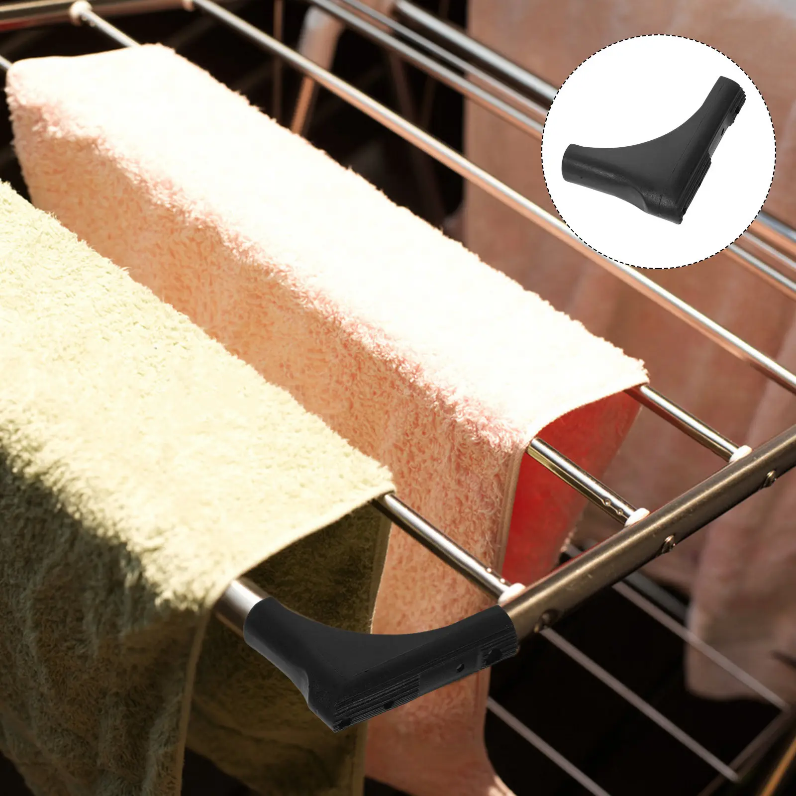 6Pcs Laundry Drying Rack Leg Protectors Non Slip Floor Caps Universal Replacement Parts Clothes Rack Accessories Folding Chair
