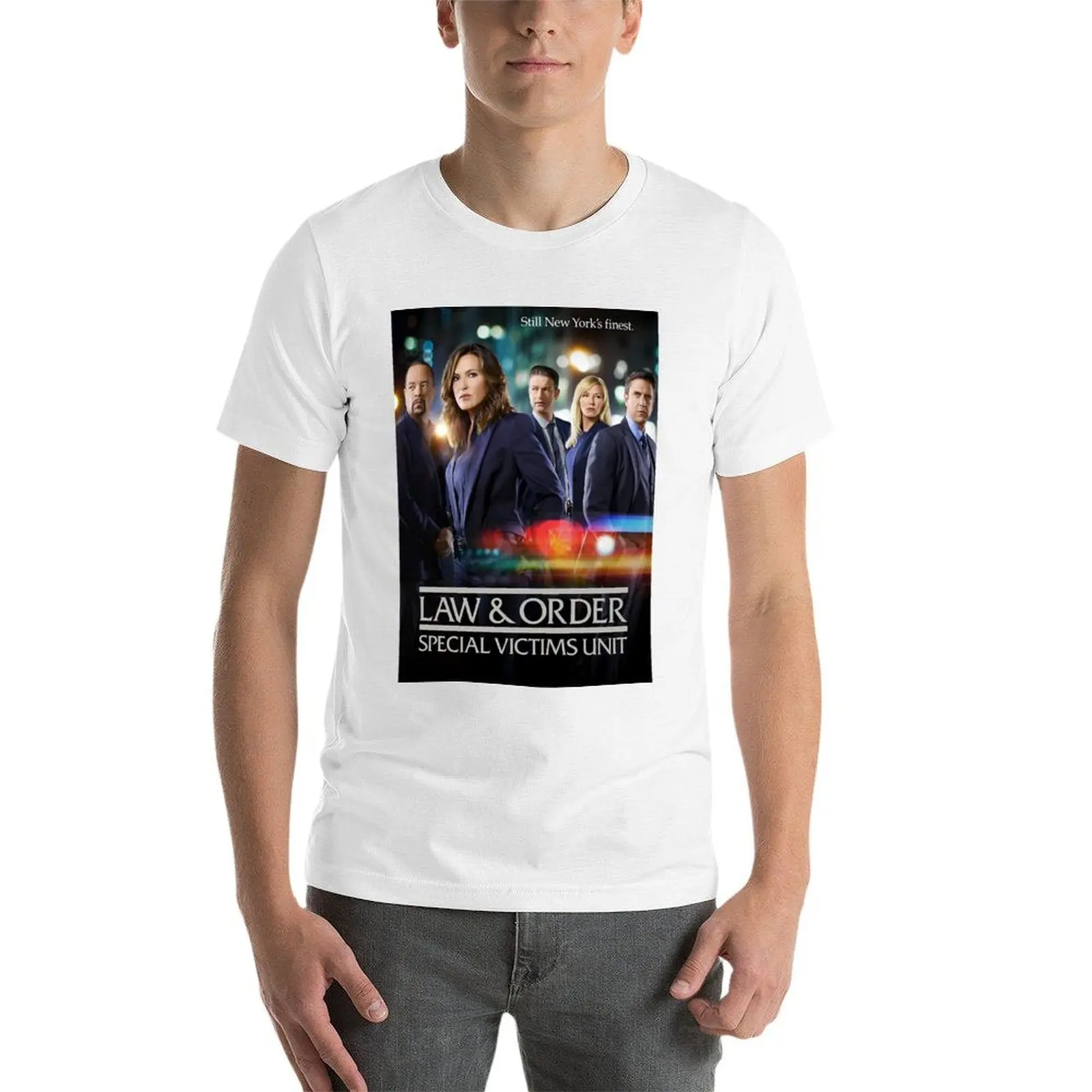 SVU - لا يزال نيويورك أفضل تي شيرت رجل تي شيرت القطن عالية الجودة رجل جرافيك تي شيرت تي شيرت