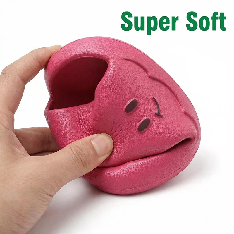 Cartoon Apple Thick Bottom Indoor Slippers Women Summer 2026 Soft Cloud EVA Home Slippers Woman's Cute Candy Color House Slides