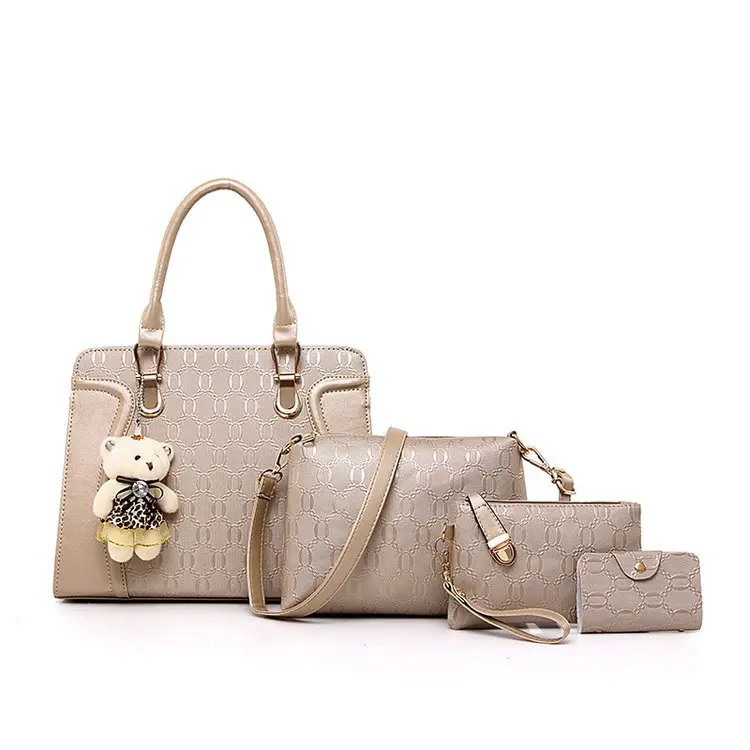 New Embossed Mother Bag Four Piece Set For Women's Bags, Trendy Diagonal Shoulder Bag, Handbag