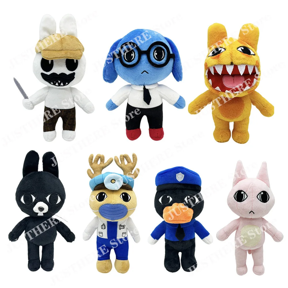 25cm Animal Hospital Plush Toys Cartoon Animals Plushies Rabbit Cat Pig Frog Figure Horror Game Stuffed Dolls Christmas Gifts - view 3
