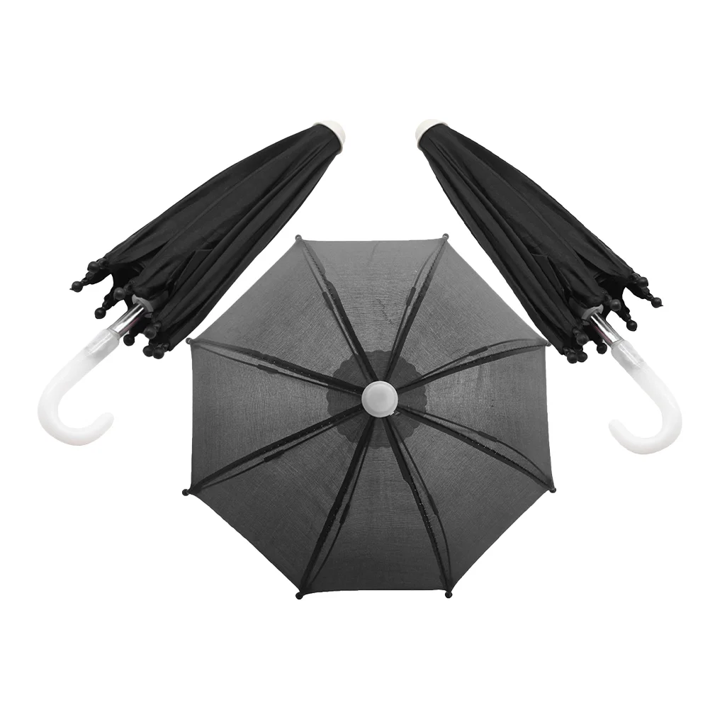 3 Pcs Mini Umbrella Toy House Decor Ornaments for Kids Pretend Accessories Furniture Cloth Travel Play Micro Scene Beach