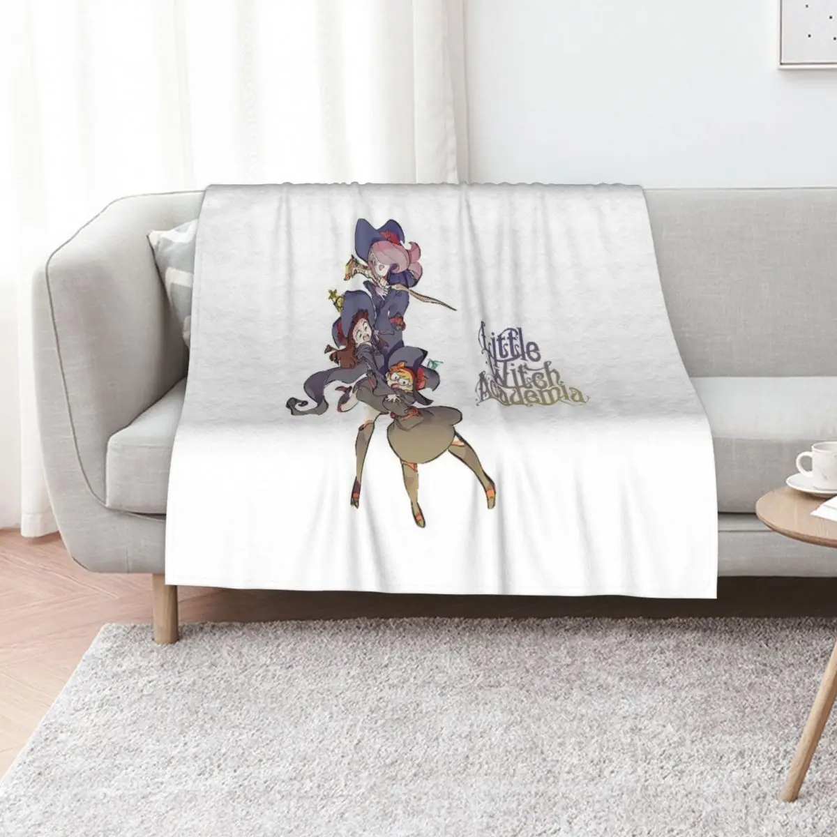 Little Witch Academia Throw Blanket All Season Lightweight Soft Blanket for Bed
