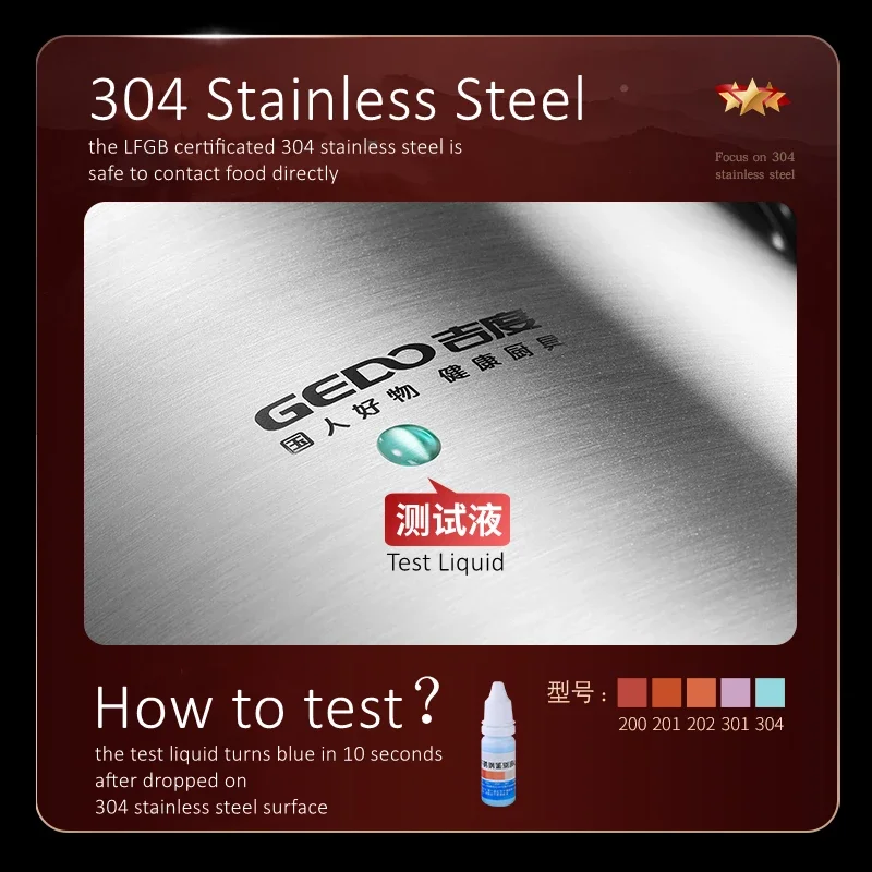 Certified 304 Stainless Steel 5L/7L Kitchen Saucepot Interior Circulation Anti-overflow Stockpot with Tempered Glass Cover