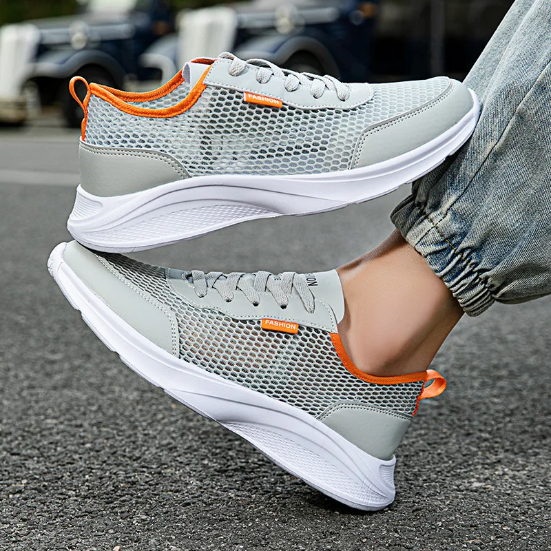 Men's Casual Shoes Wear-Resistant Fashion Breathable Trendy All-match Comfortable Outdoor Round Toe Platform Shoes Spring Main