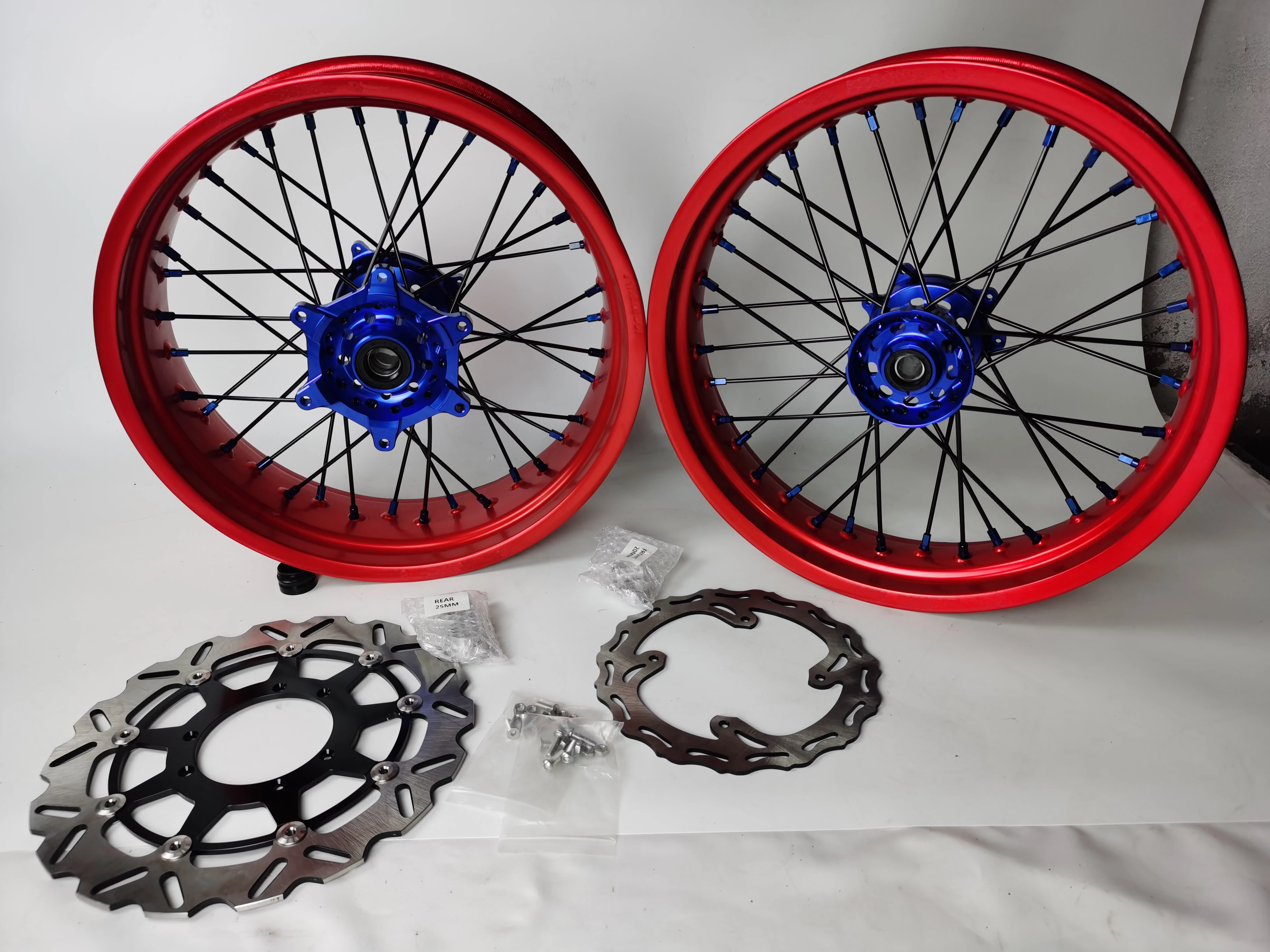 Factory High Performance Complete Motorcycle  Supermoto Wheels Rims for  EXC/SXF 125CC-525CC 2003-2025