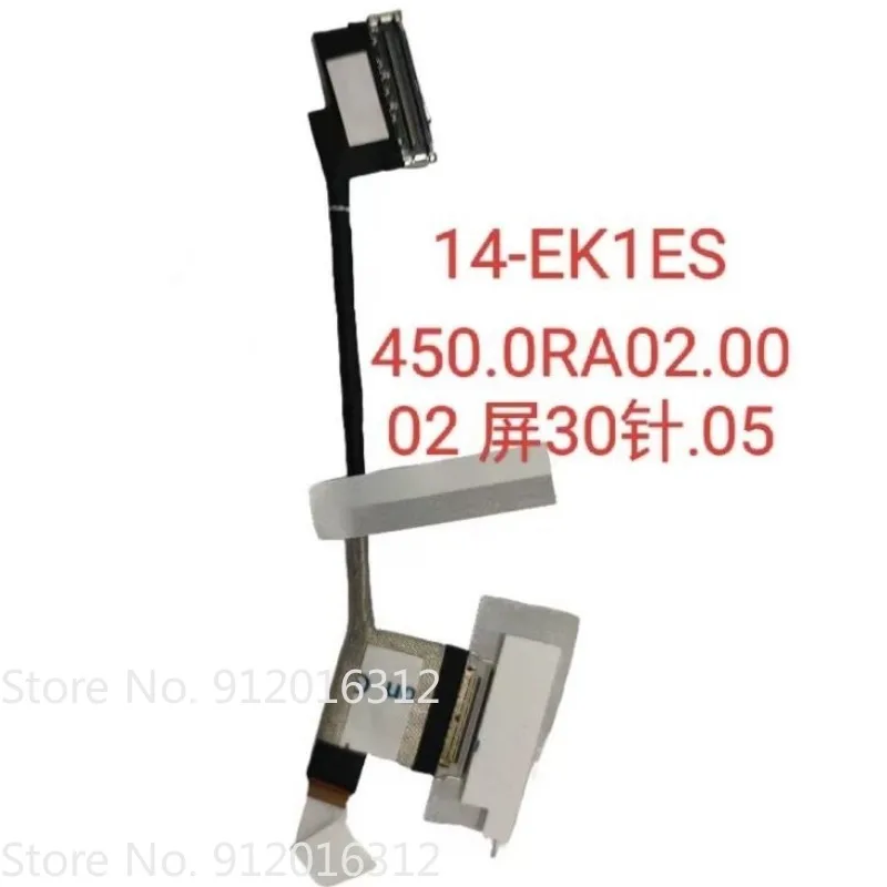 New LCD Flex Cable for HP X360 14-EK 14-ES 2in1 TPN-W158 Tpn-W155 Screen Cable Display Ribbon 450.0RA02.00