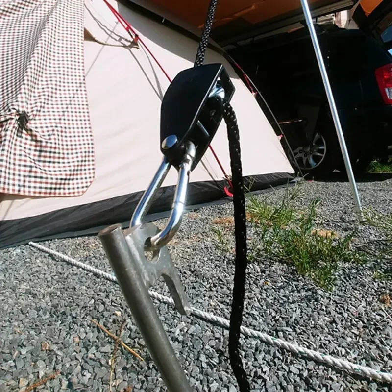 4pcs Adjustable 8inch Lanyard Hanging for Tent Fan Grow Plant Lamp Pulley Ropes Pulley Lifting Pulley Hook Tent Accessories