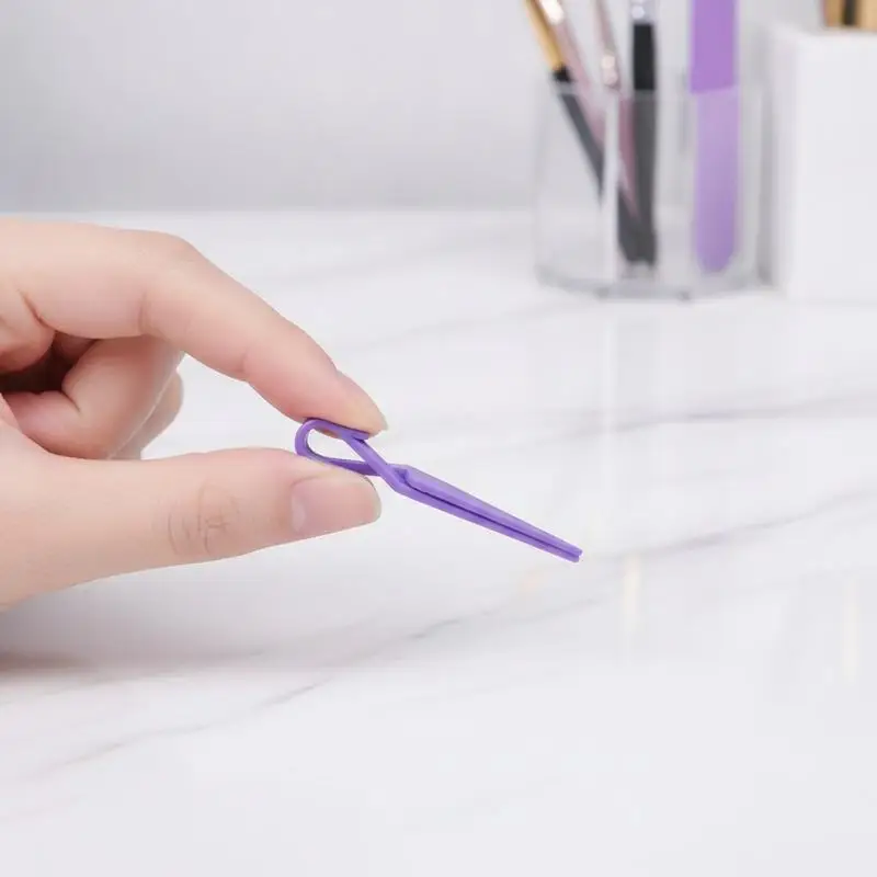 20/40Pcs Eco-friendly Spill Proof Nail Polish Protector Clips Reusable Positioning Cross for DIY Manicure